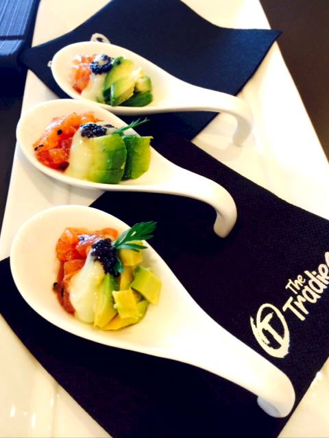 Canapes from The Tradies.