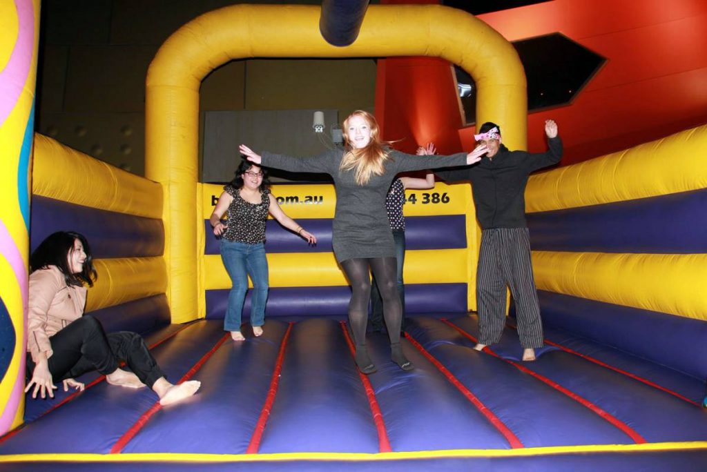 Jumping for joy at the last Night at the Museum (photo: National Museum of Australia).