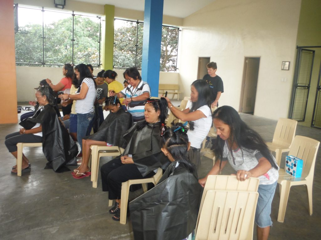 Hair Aid's training salon in Quezon City
