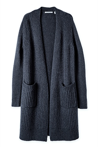 Trenery Longline Cardigan in Slate Blue $199.00