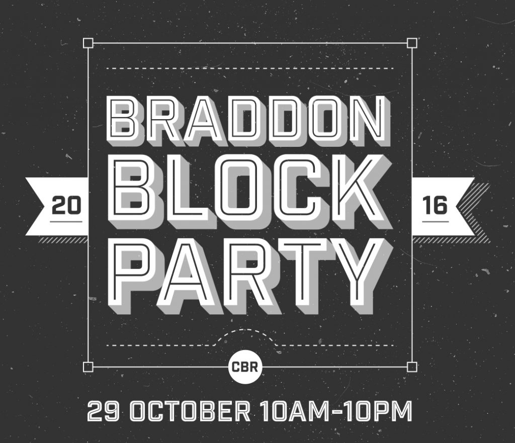 Braddon Block Party poster