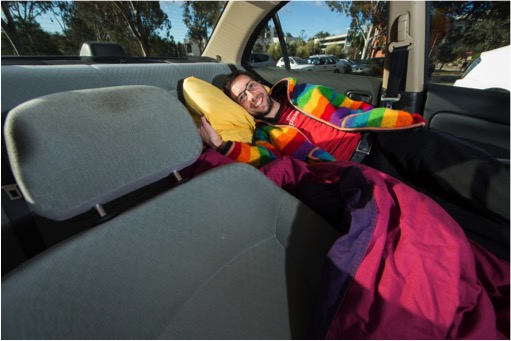 Canberra student sleeps rough for a good cause