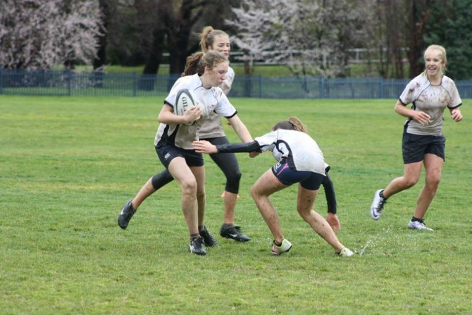 Empowering young women through rugby