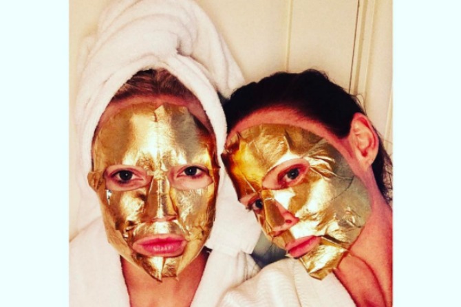 Coffee and gold…for your face?
