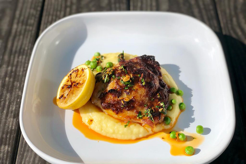 Indo Dry Rub Roast Chicken, Mash