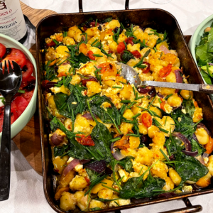 The easiest crispy, cheesy baked gnocchi. Here’s how.