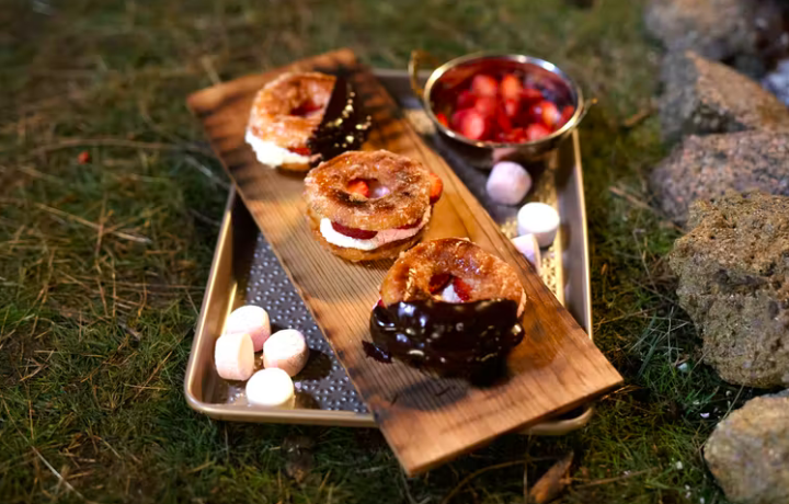 Camping this Easter? Say seeya to damper and hello to grilled donut s’mores