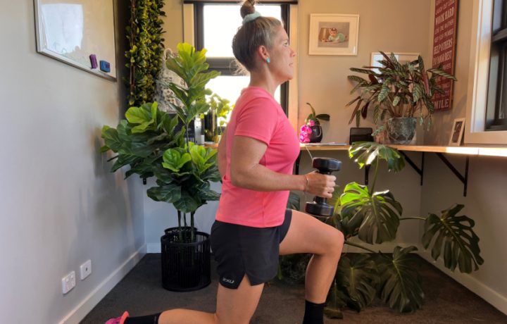 A five minute standing “at work workout”