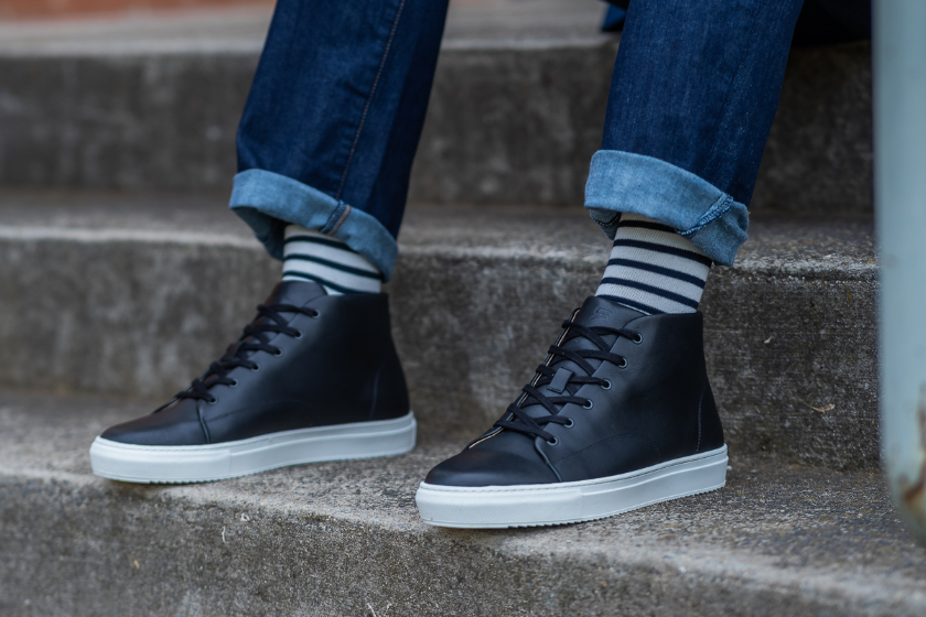 0040~Leather PARIS Sneakers main image 1