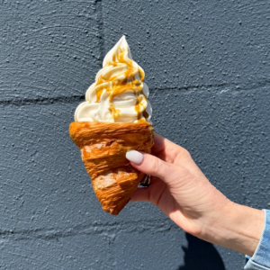 Soft serve in a croissant cone – say WHAT?
