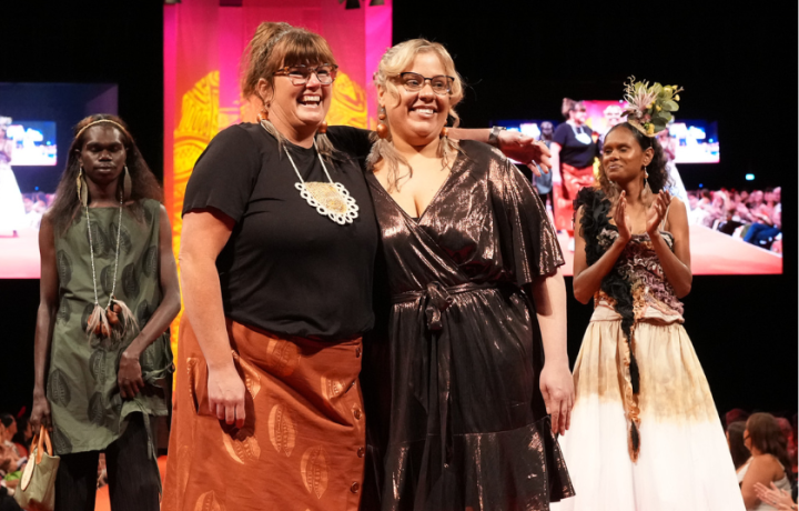 Corella & Crow takes flight: How two Canberra designers are weaving Country into couture