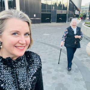 Adrienne Francis, using her profile for greater dementia awareness