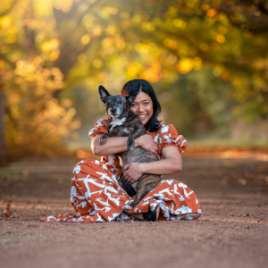 Canberra photographer launches portrait project celebrating women and the dogs who carried them through life’s hardest chapters