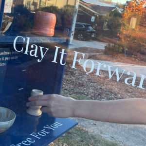 Forget a street library, Weston Creek how has two street pottery cupboards