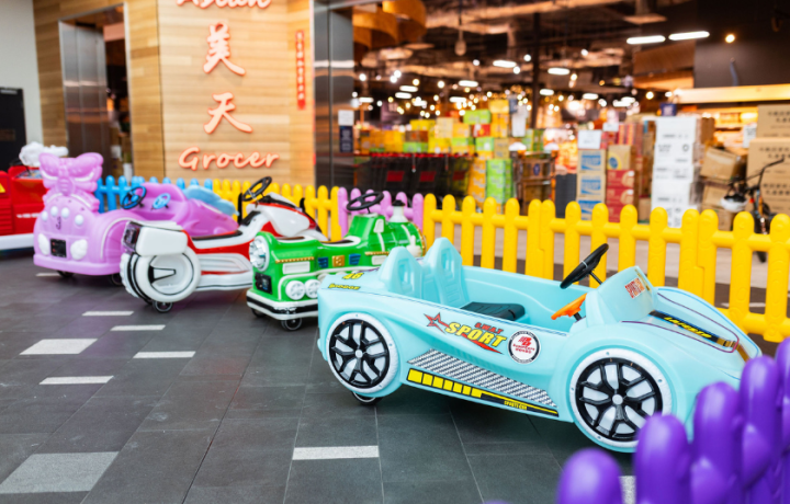 Start your engines: Marketplace Gungahlin launches a miniature indoor driving club for kids
