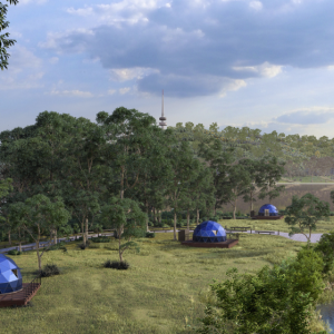 Luxury waterfront glamping is coming to Lake Burley Griffin